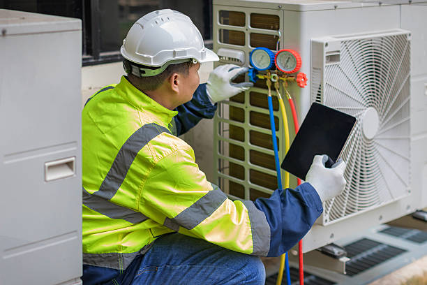 Professional Ac Installation technician working in Lederach, PA